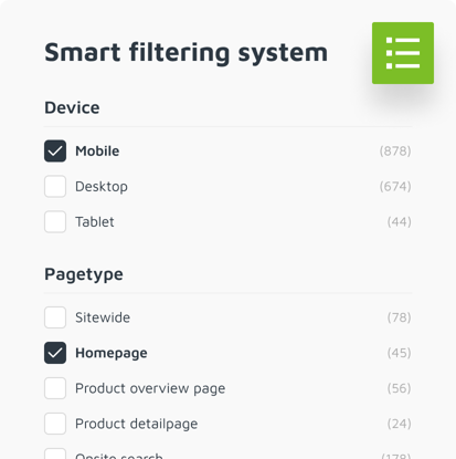 Feature Smart Filtering System