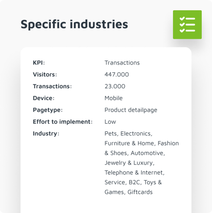 Feature Specific Industries Feature Specific Industries
